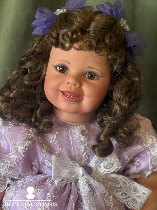 MIB Collectible Virginia Turner 26” Vinyl Girl Doll “Lilac And Lace” LE 200