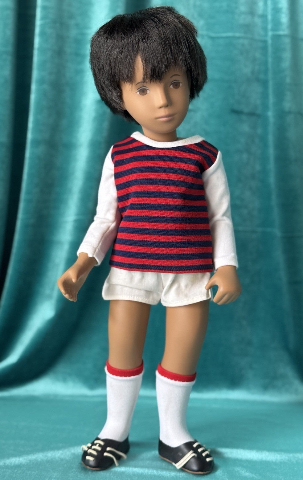Collectible England Vinyl Sasha 303 Gregor Dark Sport Boy Doll with Box