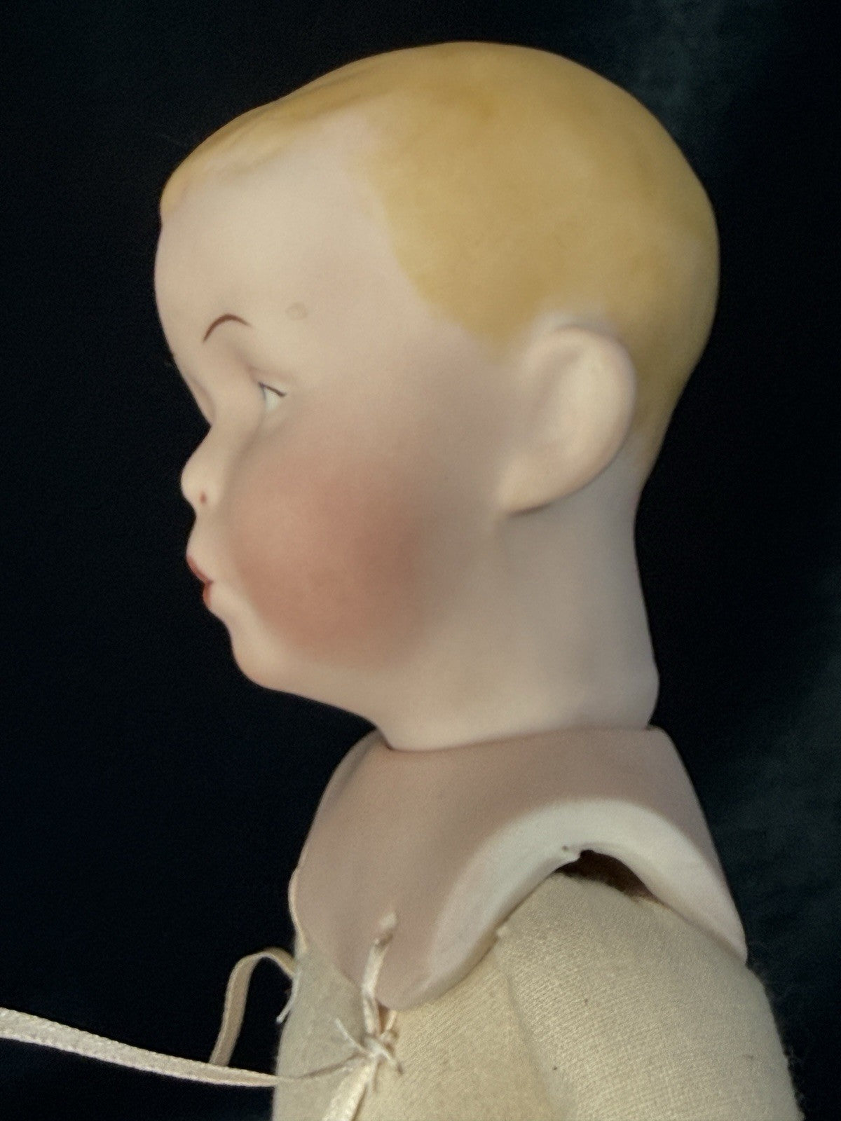 Reproduction Of Antique Gebruder Heubach “Whistling Jim” Character Boy 13” Doll