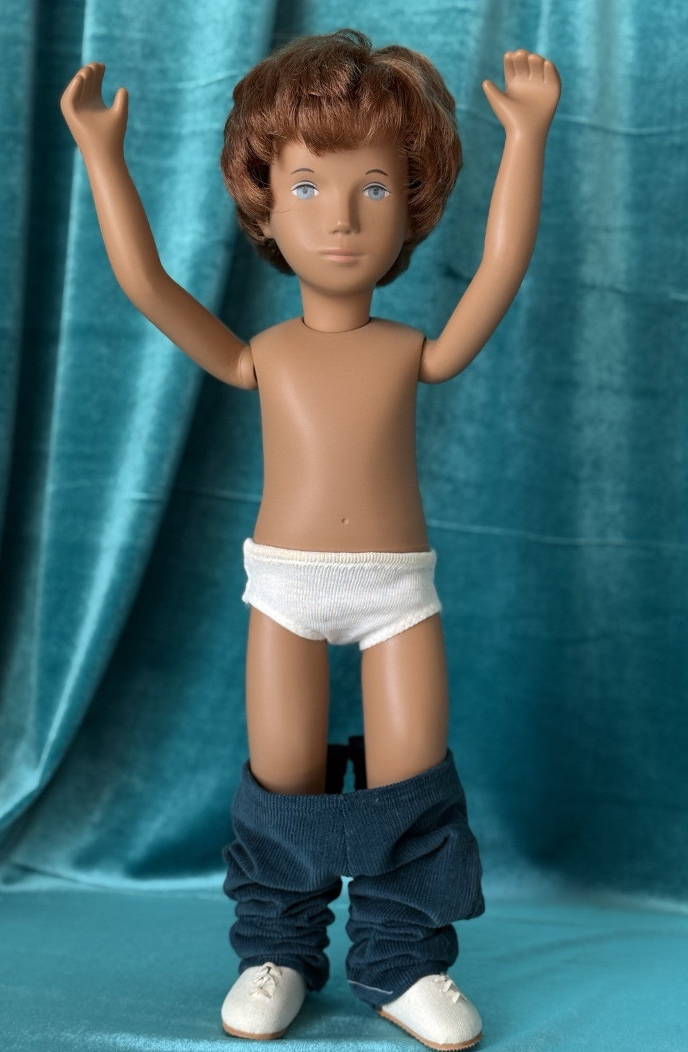 Collectible England Vinyl Sasha 312S Gregor Redhead Cord Boy Doll