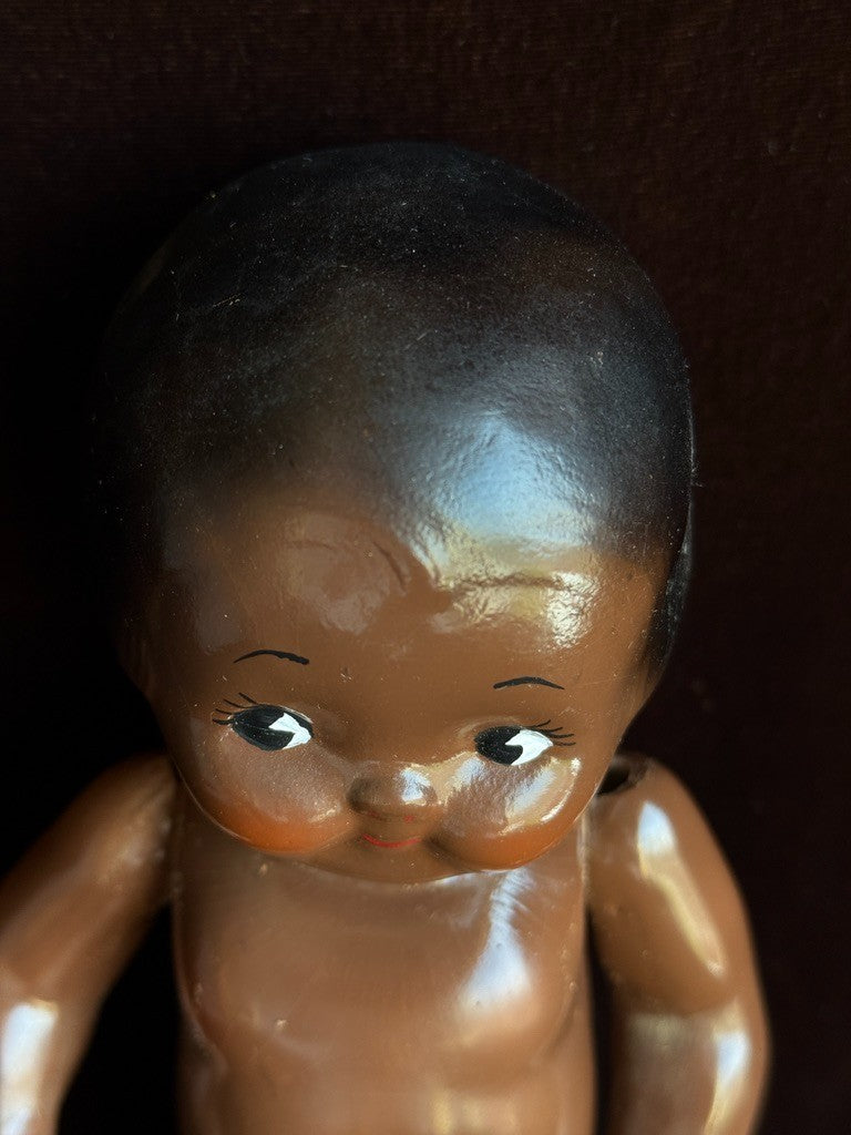 Pair of Vintage Composition Vernon Seeley Campbell Kids Dark Complexion Dolls