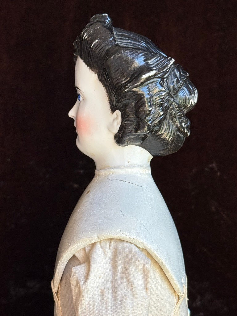 Antique German 20.75” Dornheim, Koch & Fisher Parian Dagmar China Head Doll