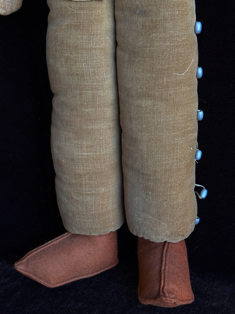 Vintage English 18"-21" Norah Wellings Panchito Mexican Boy Doll Glass Eyes