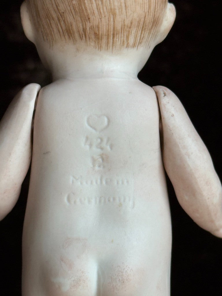 Antique German 5.25” Bahr Proschild 424 All Bisque Googly Doll