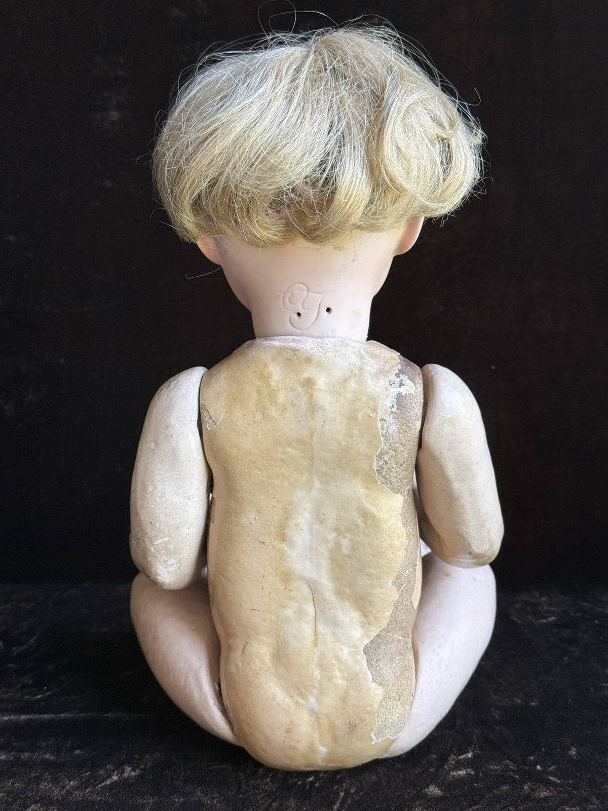 Antique Japanese 16” Yamato Nippon Bisque Head Baby Doll