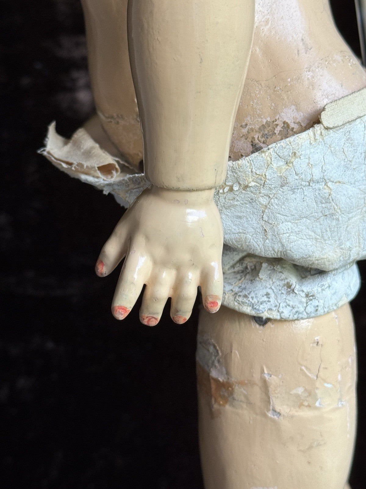 Antique German 22” Simon Halbig 1039 Flirty Eyes Walker Doll