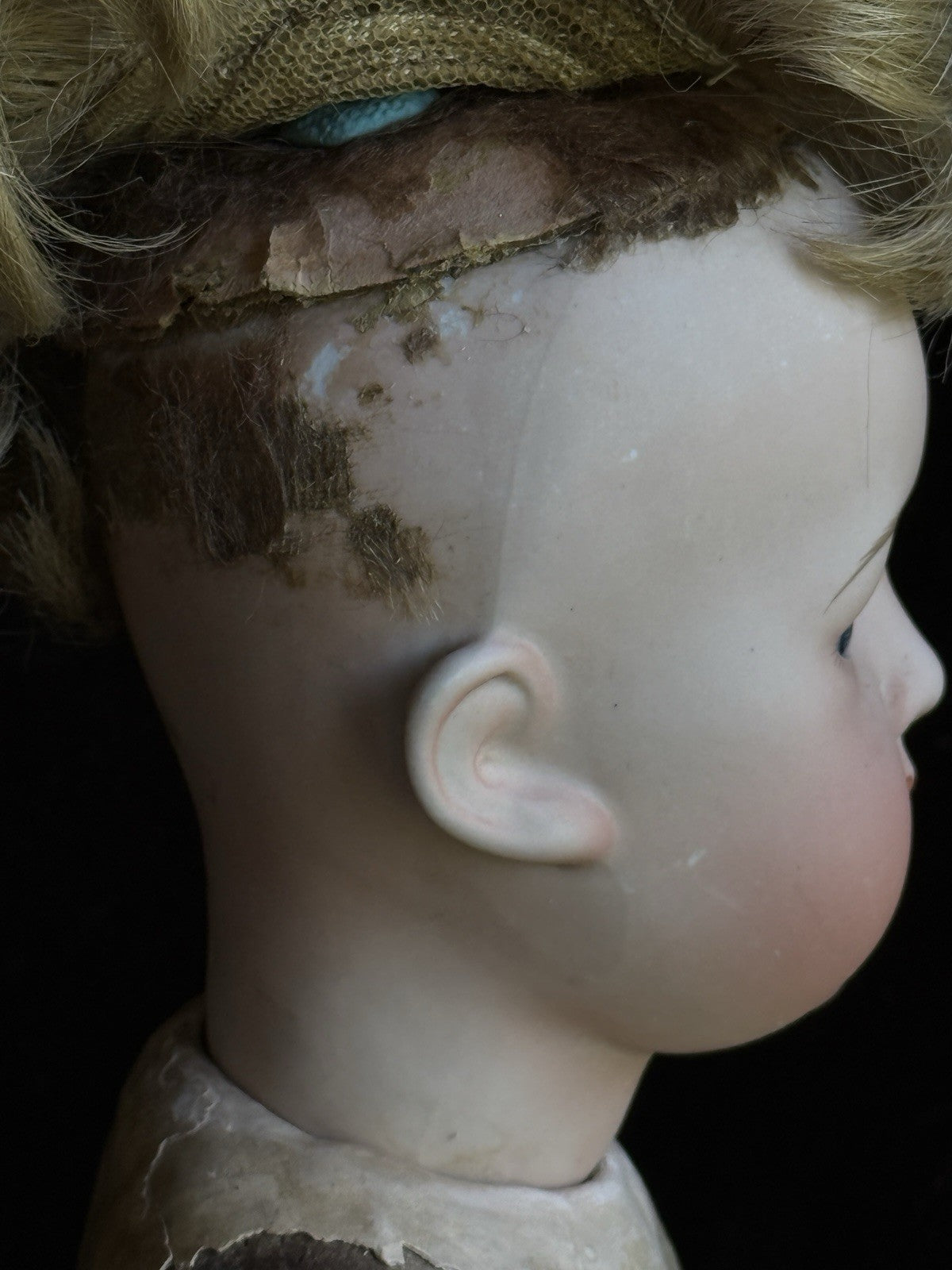 Antique Japanese 16” Yamato Nippon Bisque Head Baby Doll