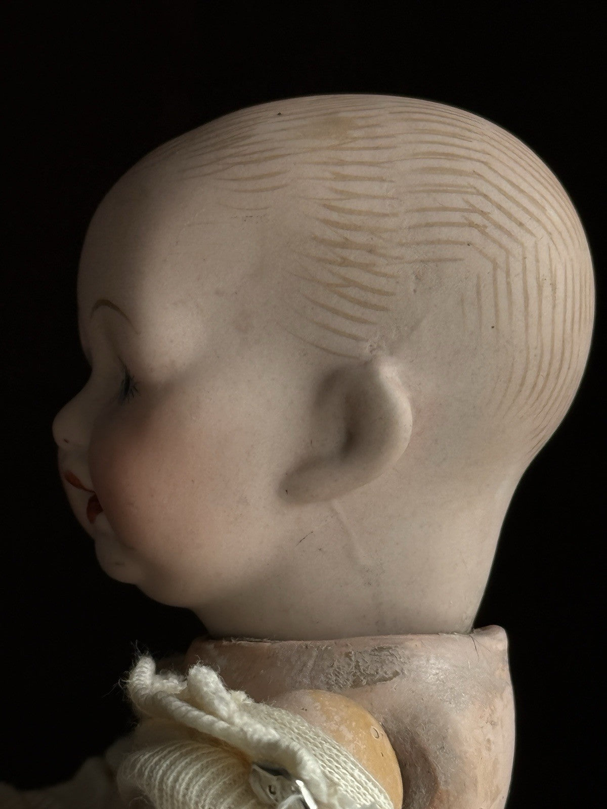 2 Miniature German/Japan Bisque Head Babies Kestner and Morimura Brothers Dolls