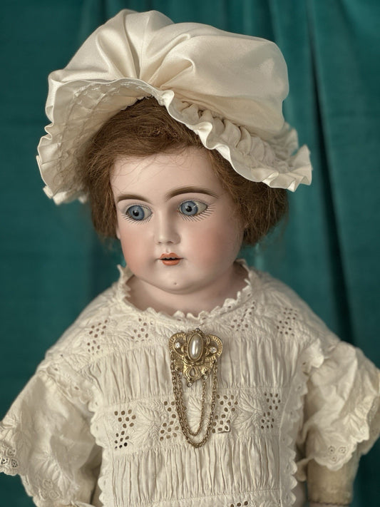 Antique German Kestner Alphabet Series C Bisque Shoulder Head 25” Doll