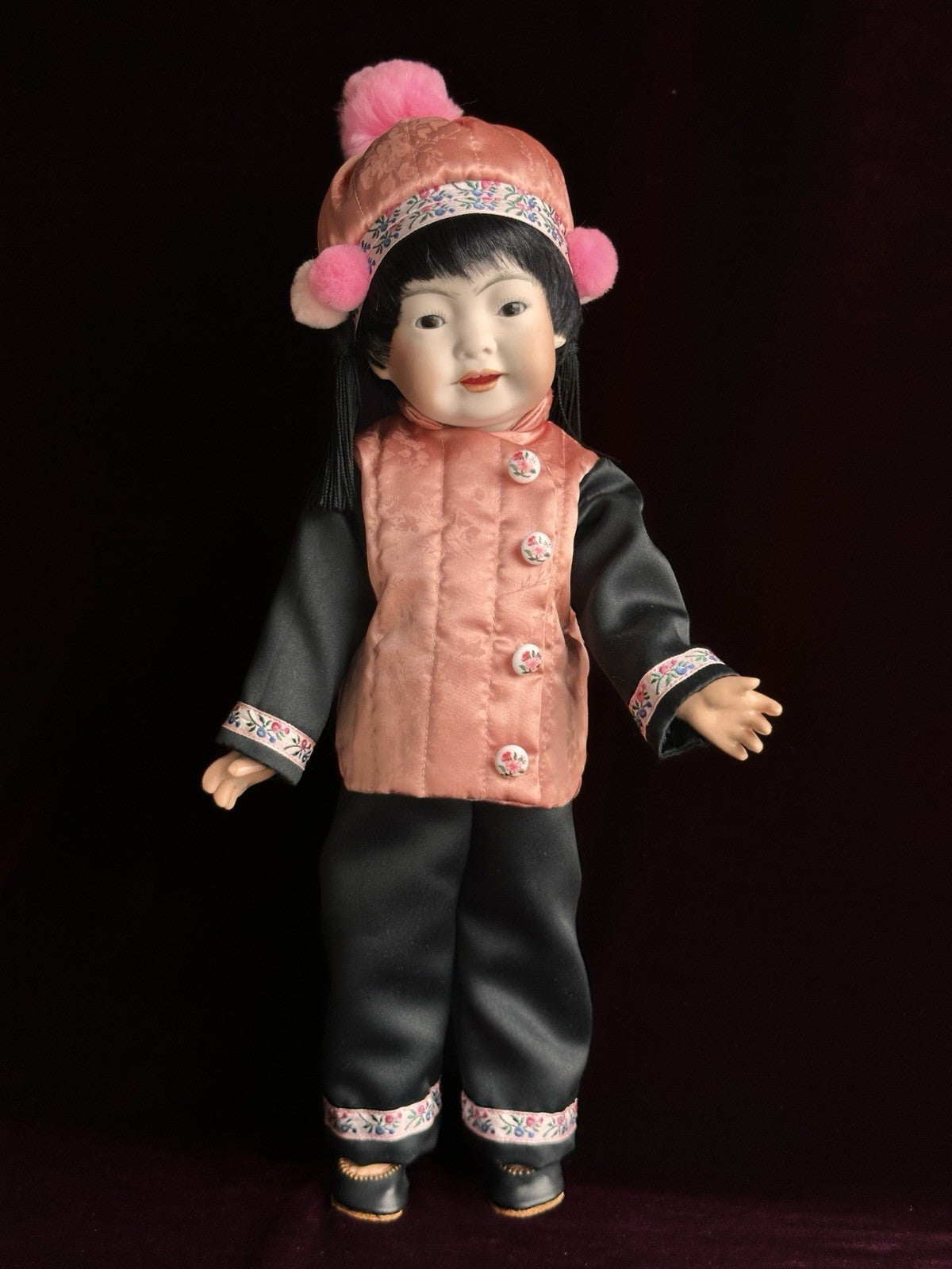 Vintage 16” Porcelain Repro. of Antique German Kestner JDK 243 Oriental Doll