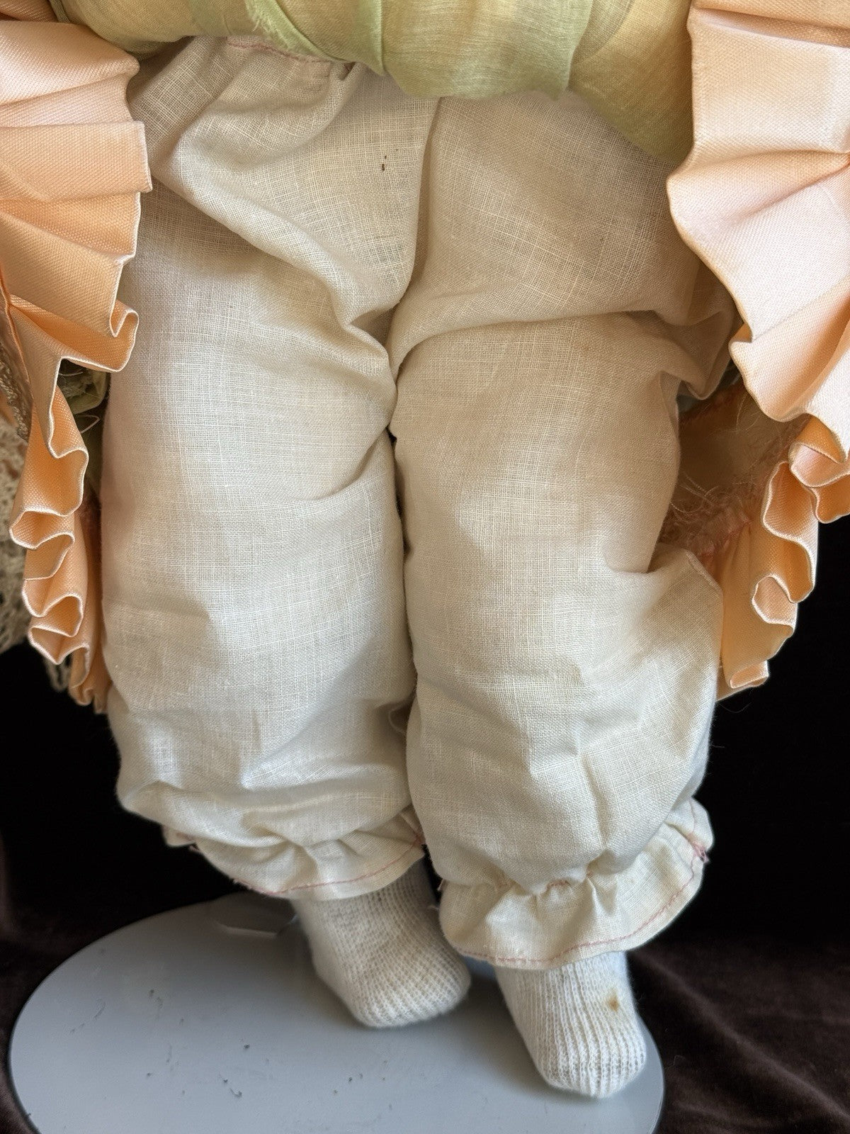 Antique German 20” Gebrüder Kuhnlenz (?) Bisque Shoulder Head Doll