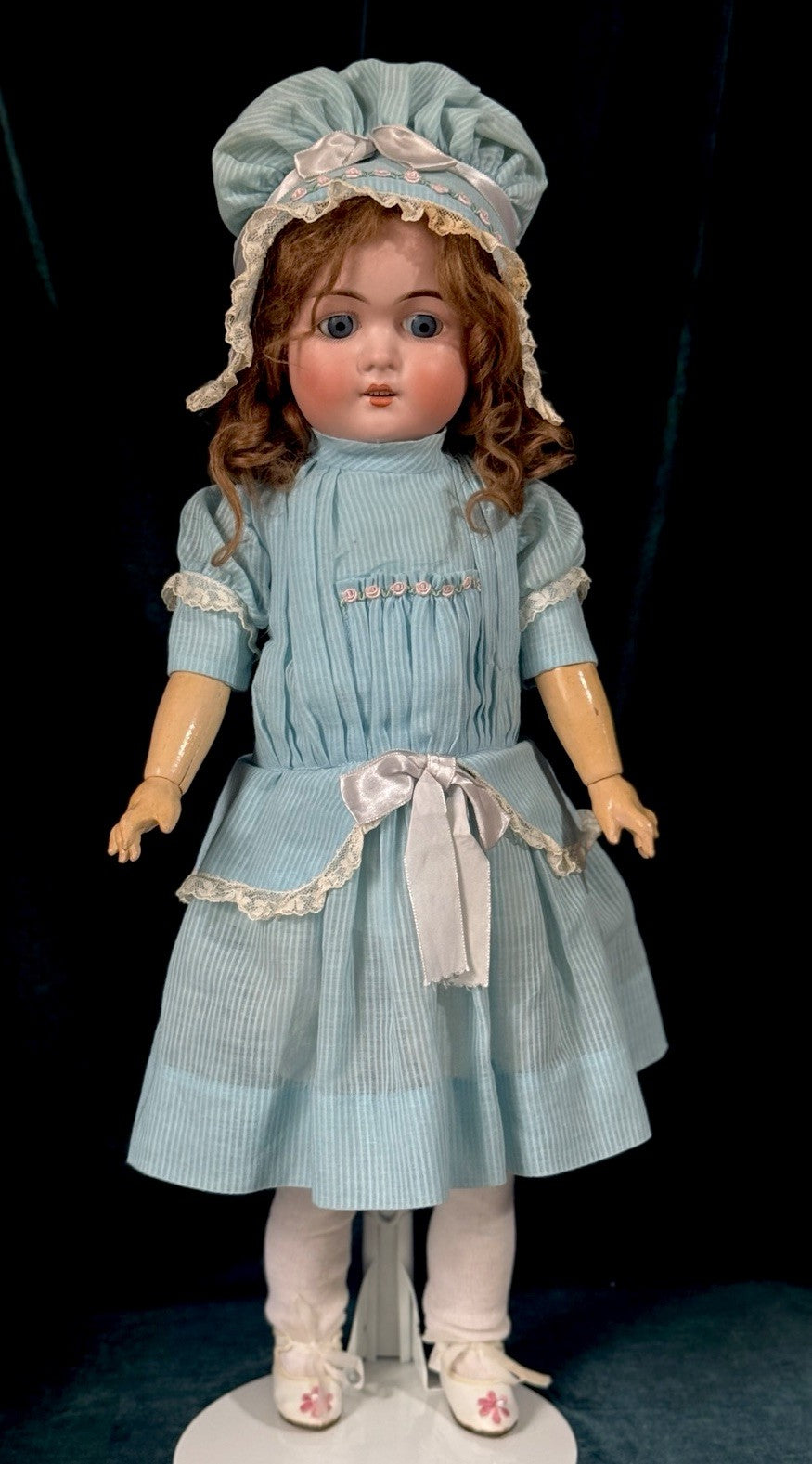 Rare Antique American James Scholly Taft 24” Doll Mold D.A. 6 Bisque Head