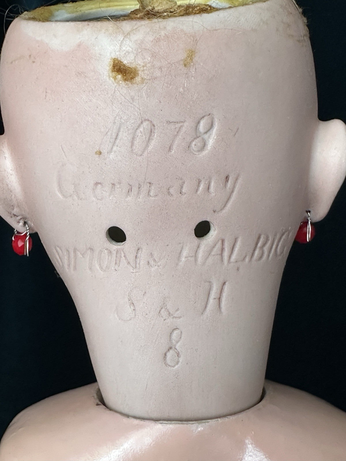 Antique German Simon Halbig Mold 1078 19” Doll Bisque Head Composition Body