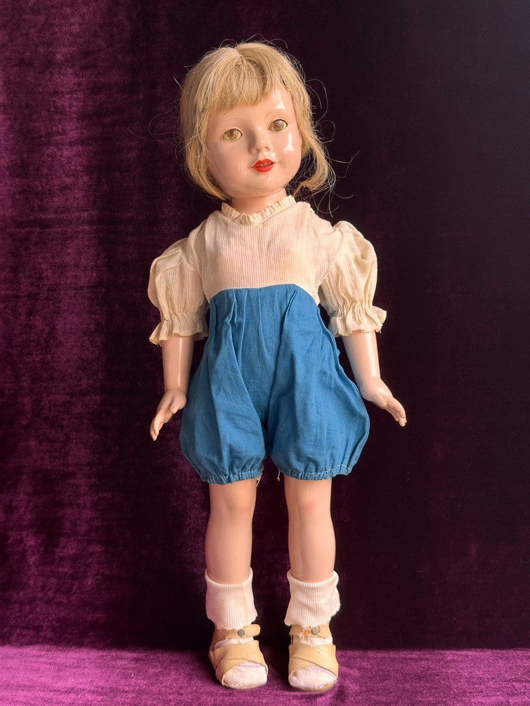 Large Vintage American 21” Composition Dewees Cochran Anne Shirley Effanbee Doll