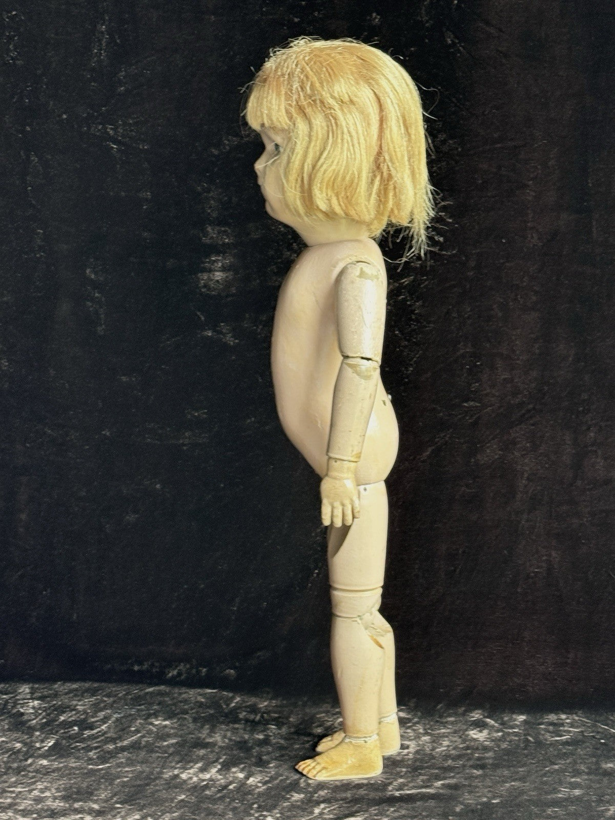 Antique American 17” Schoenhut Wooden Jointed Miss Dolly Doll