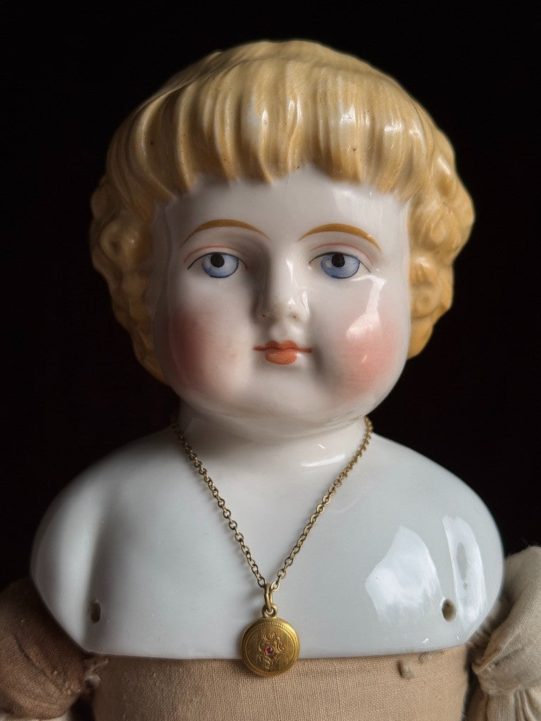 Antique German 21.5” ABG Alt Beck Gottschalck 1000 Highland Mary China Head Doll