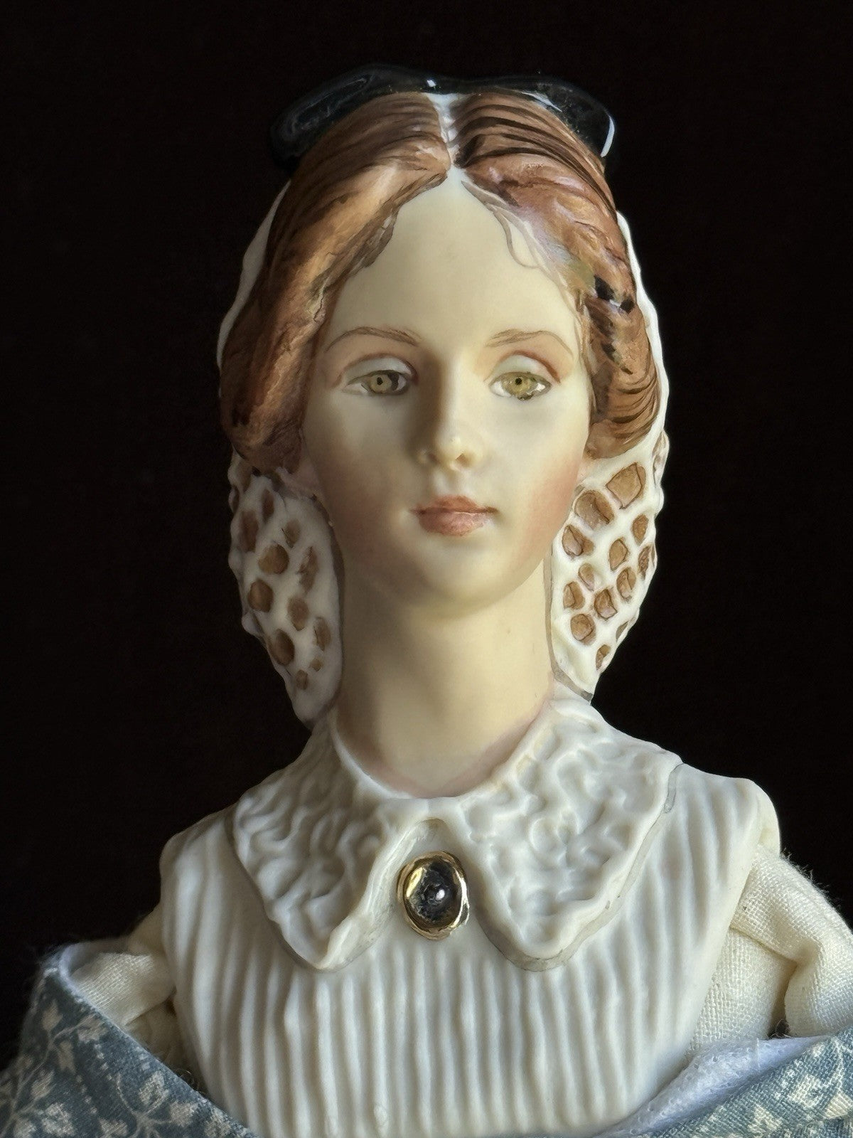 Collectible 12.5" Kathy Redmond Porcelain Cloth “Little Women” Jo Character Doll