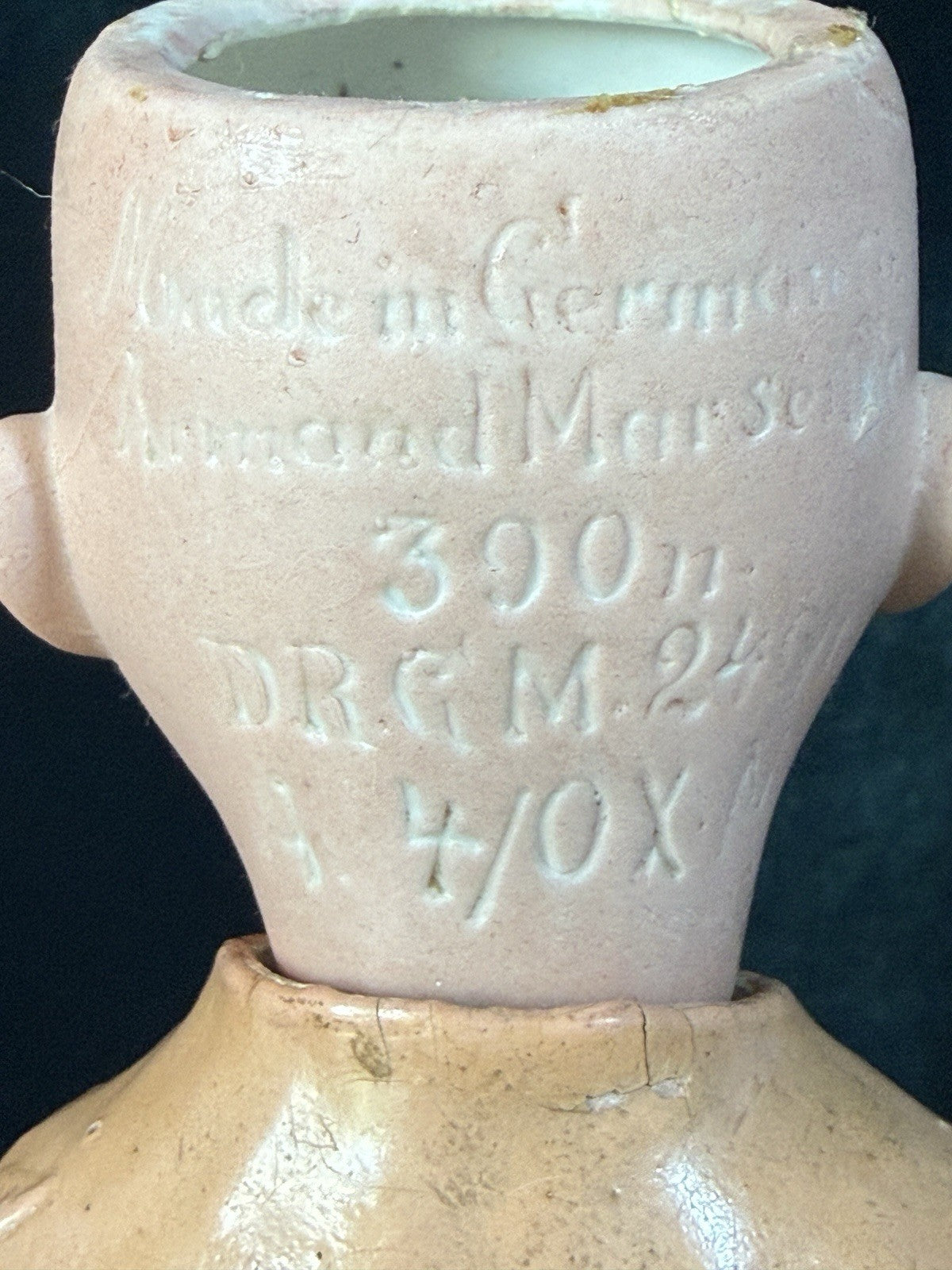 Antique German Armand Marseille DRGM 13.5” Doll Bisque Head Composition Body