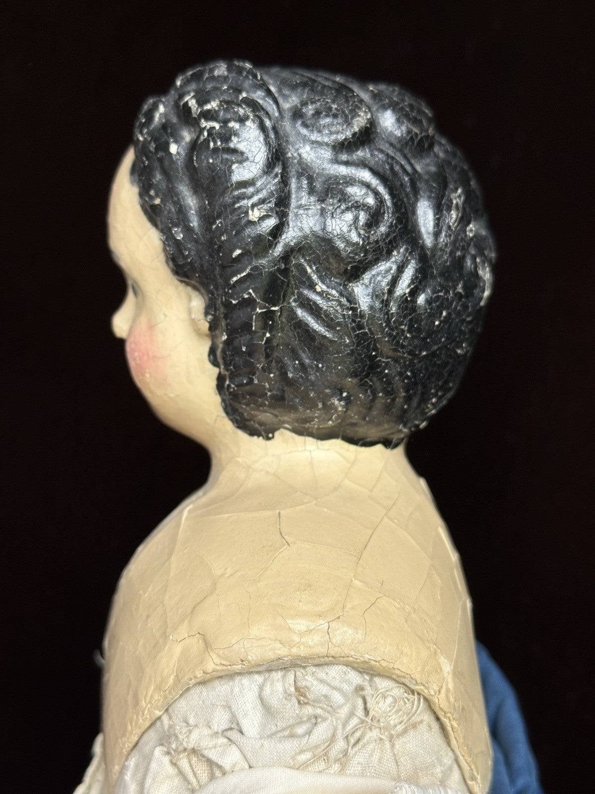 Antique American 26” Greiner Papier Mache Head #6 Doll Original Label