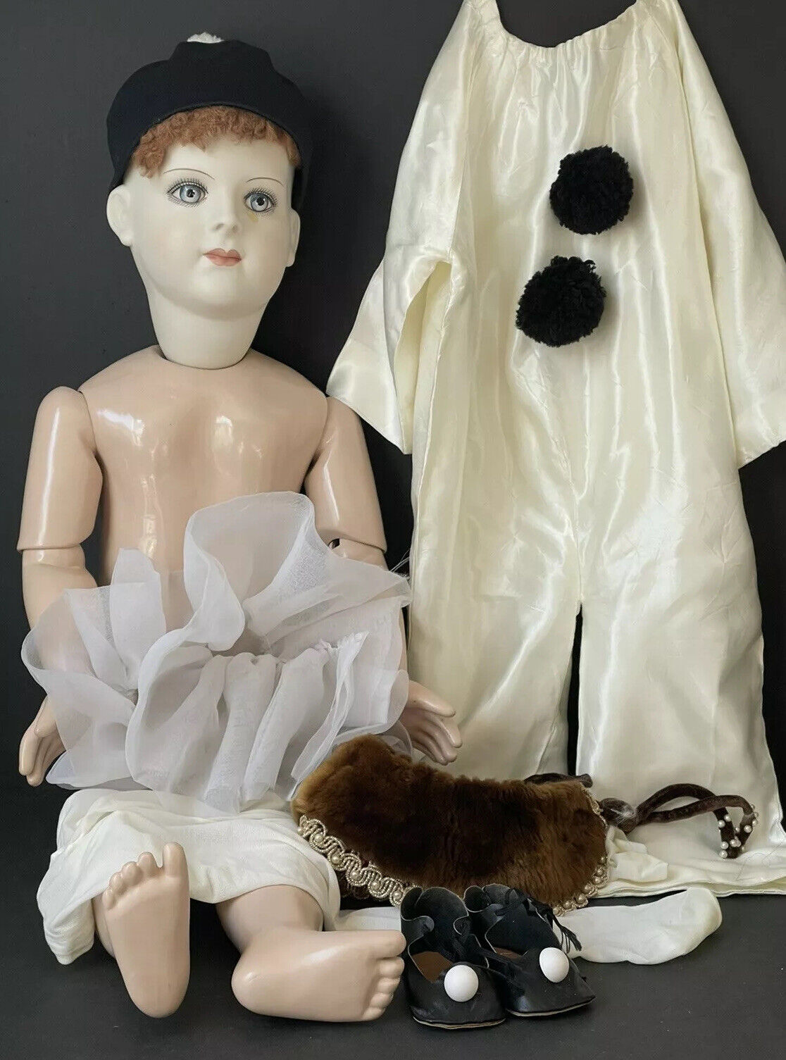 Vintage Reproduction Antique of French Francois Gauthier 32” Character Doll
