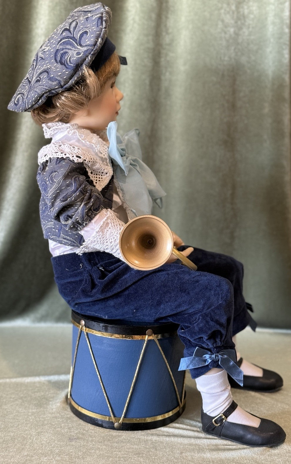 Artist Collectible Resin “Little Boy Blue” 32” Doll by Jane Bradbury LE 600