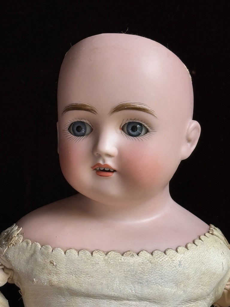 Antique German 20” Early Kestner Alphabet Series Turned Head Bisque Head Doll