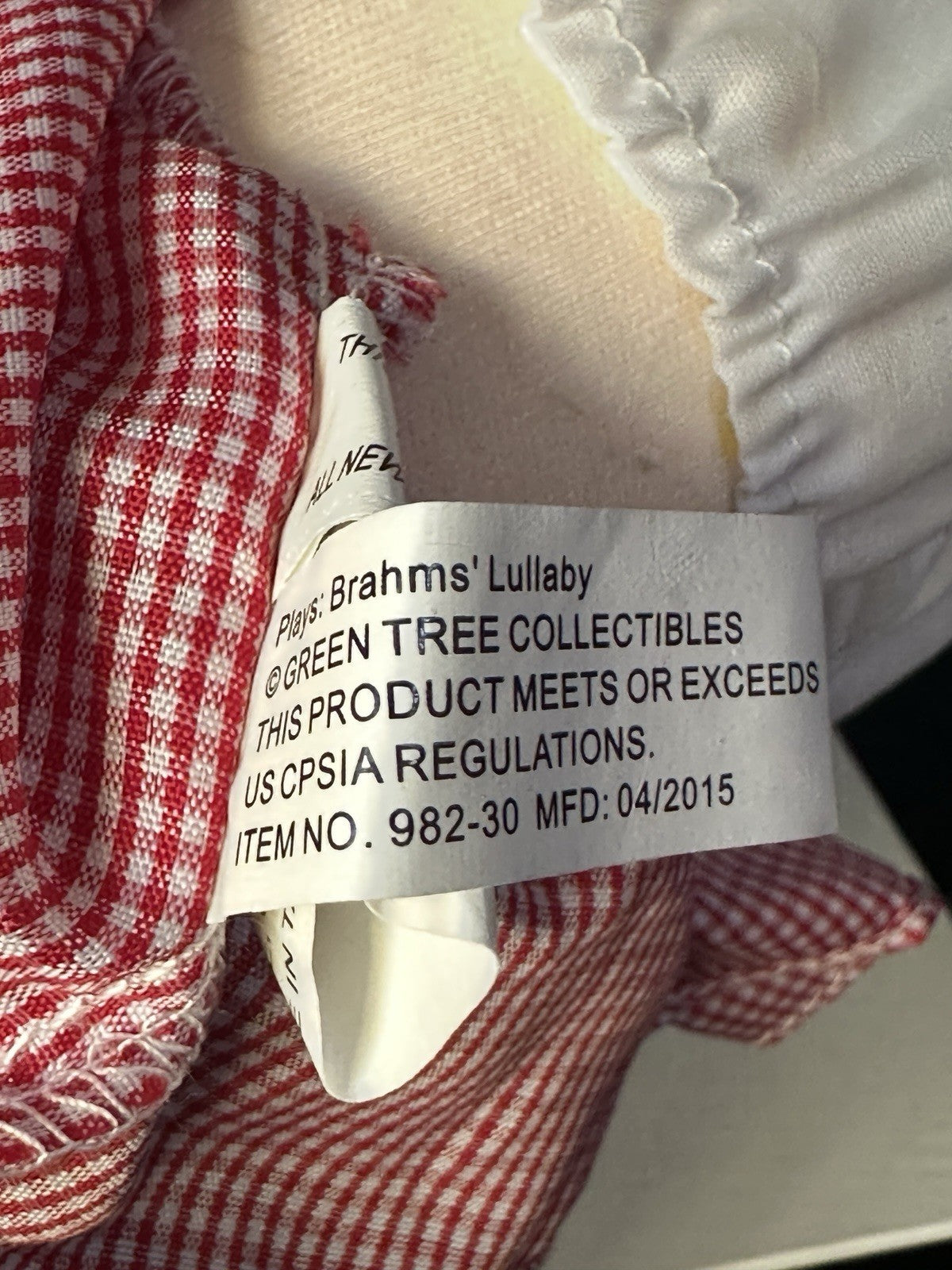 Lot Of 2 Green Tree Collectables Musical Dolls: Dorothy Wizard of Oz /Goldilocks