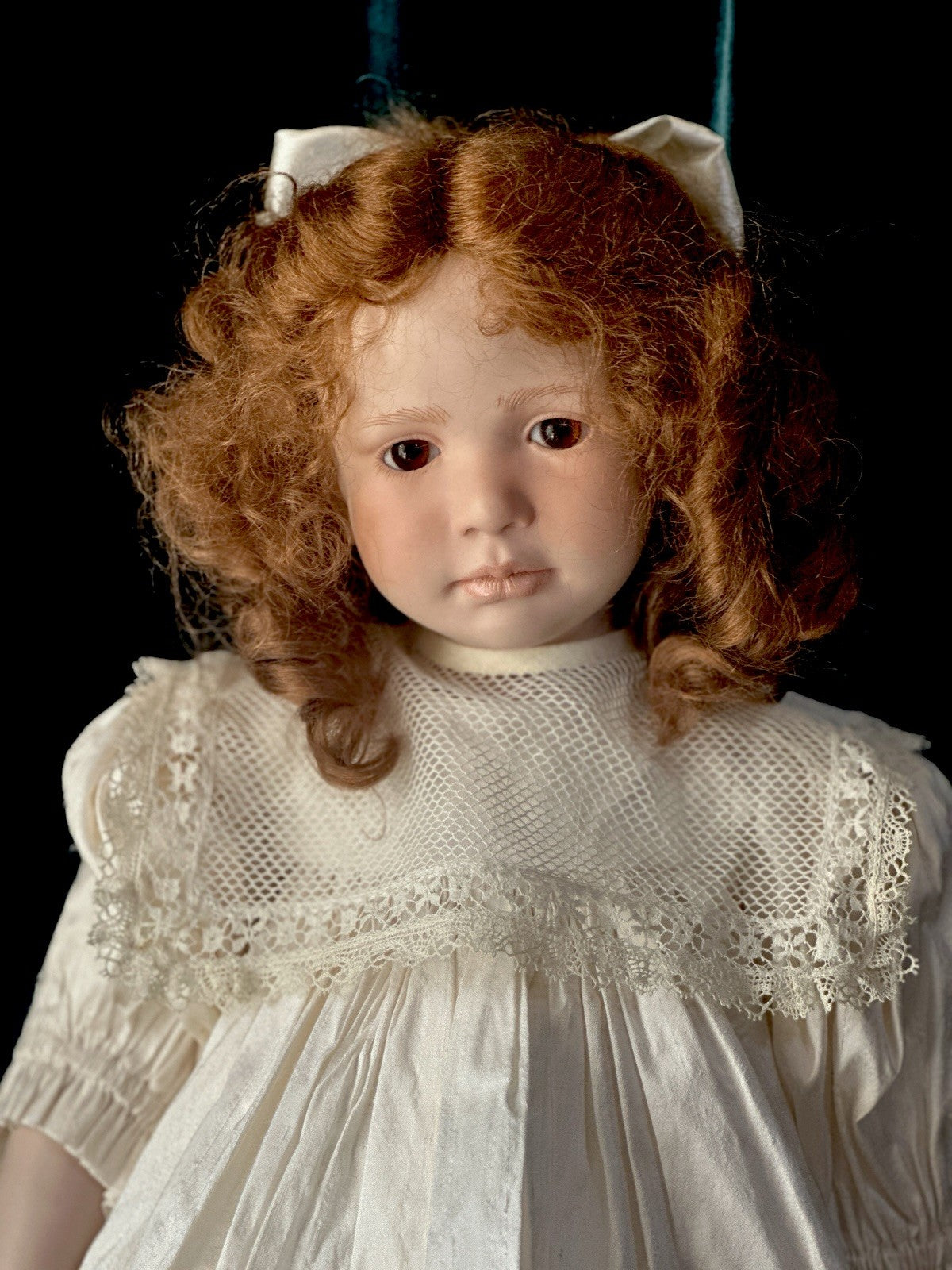 Collectible Artist 22” Porcelain Doll “Moni” by Ruth Treffeisen LE 51/100 COA