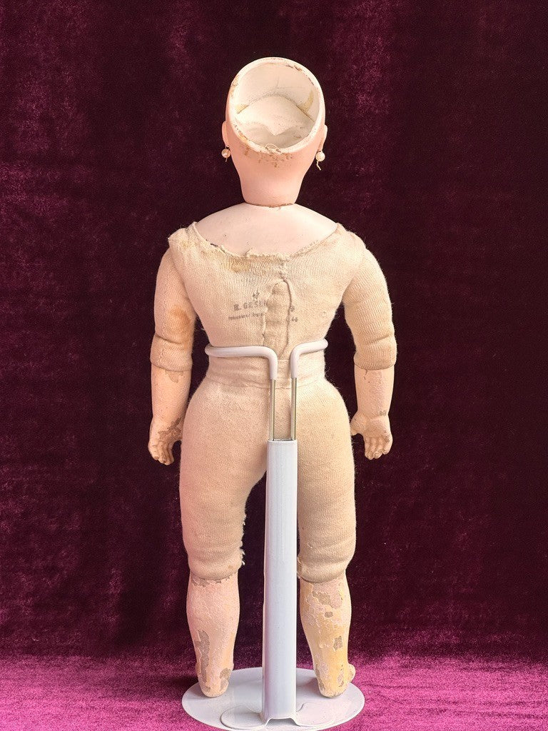 RESERVED 1st PAYMENT Rare Antique French 12” Francis Gaultier Bisque Head Gesland Body Bebe Doll