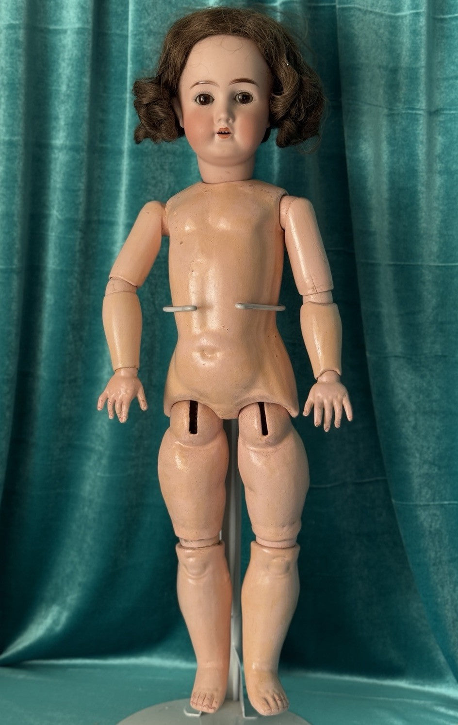 Antique German Goebel B3 22” Doll Bisque Head Composition Body