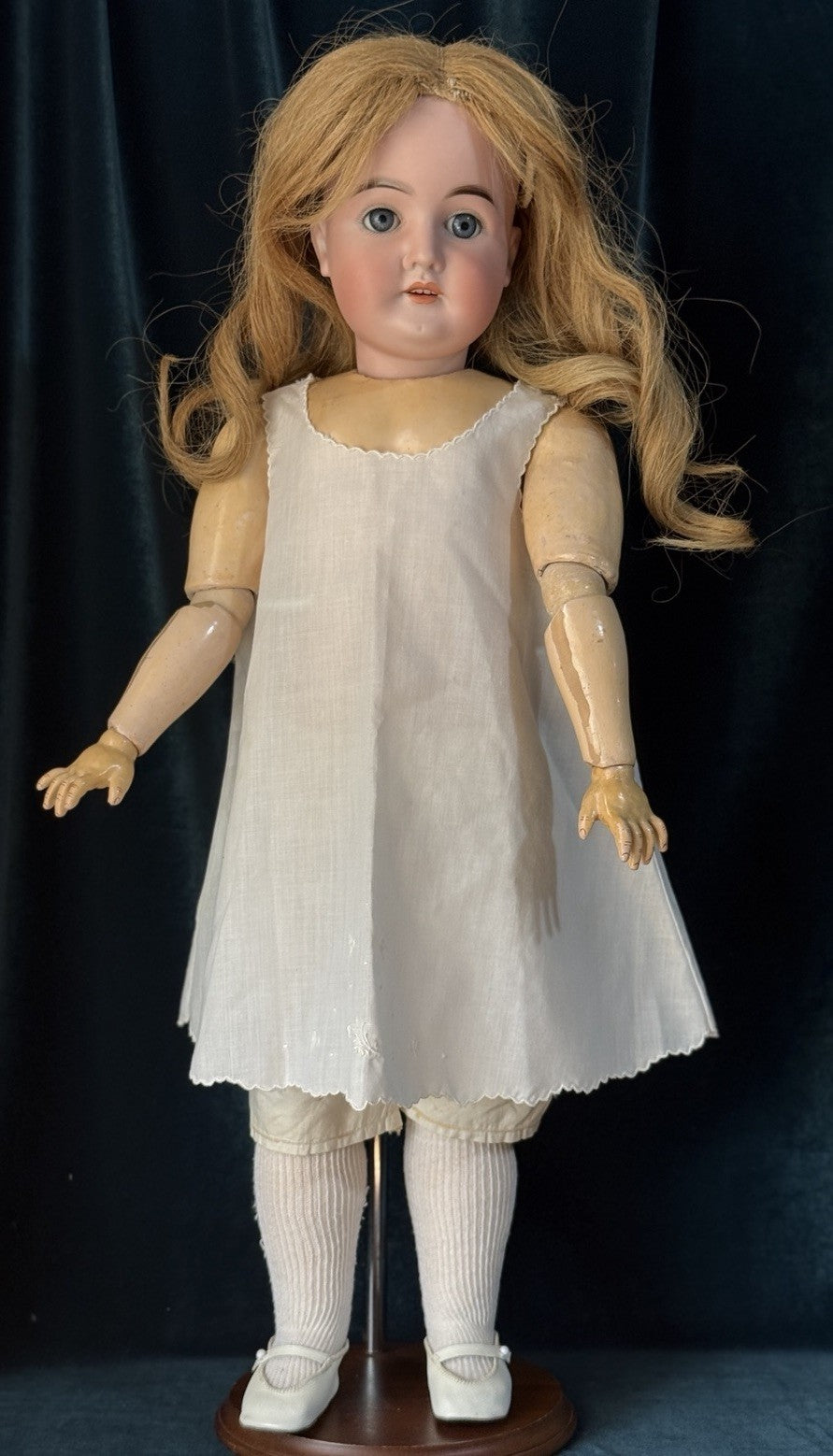 Antique German Karl Hartmann 25” Doll Bisque Head Composition Body