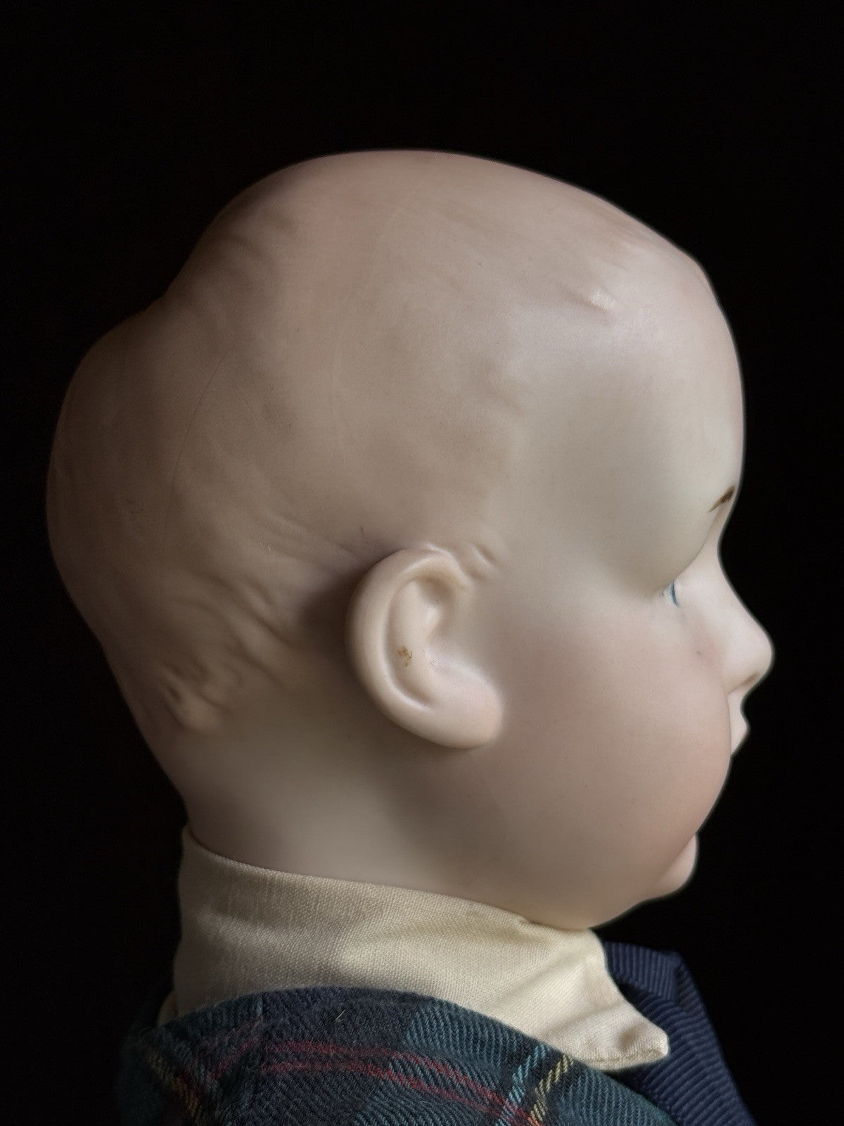 Porcelain/Composition 18” Repro of Antique Gebruder Heubach Character Boy Doll