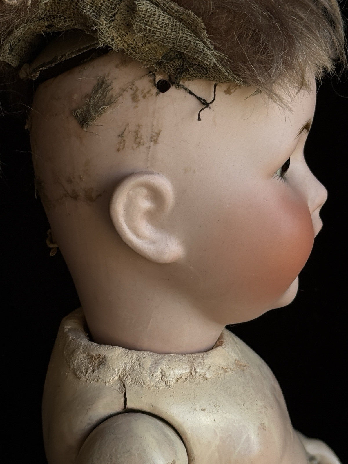 Antique German 16” Kestner JDK 257 Bisque Head Baby Doll