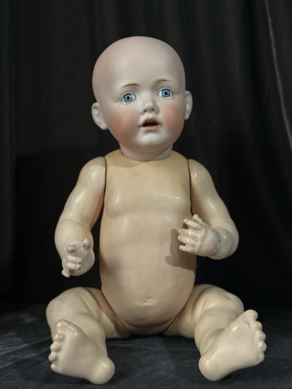 Antique German 20” Hilda JDK Kestner 245 Bisque Head Composition Body Baby Doll