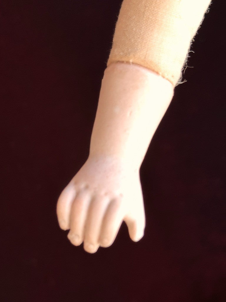 Antique German 12.5” Gebruder Heubach 8724 Bisque Head Character Boy Doll