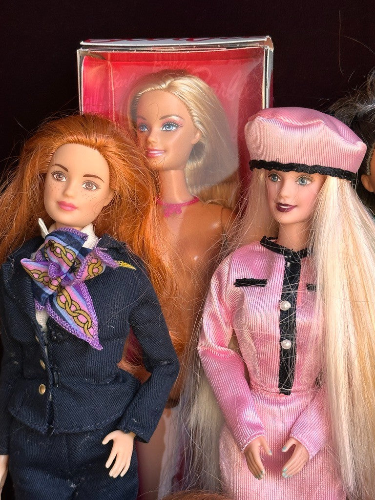 Lot of 17 Vintage Mattel Babrbie and Friends Dolls As Is