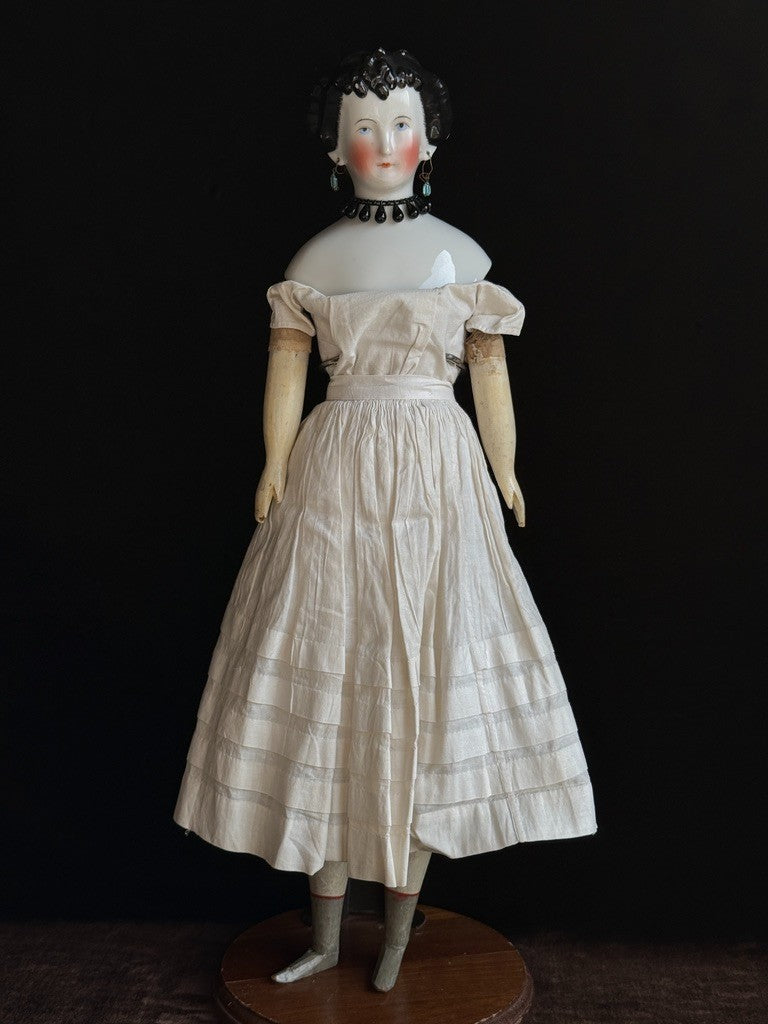 Antique German 18” Countess Dagmar China Head Fashion Doll Milliners Model Body