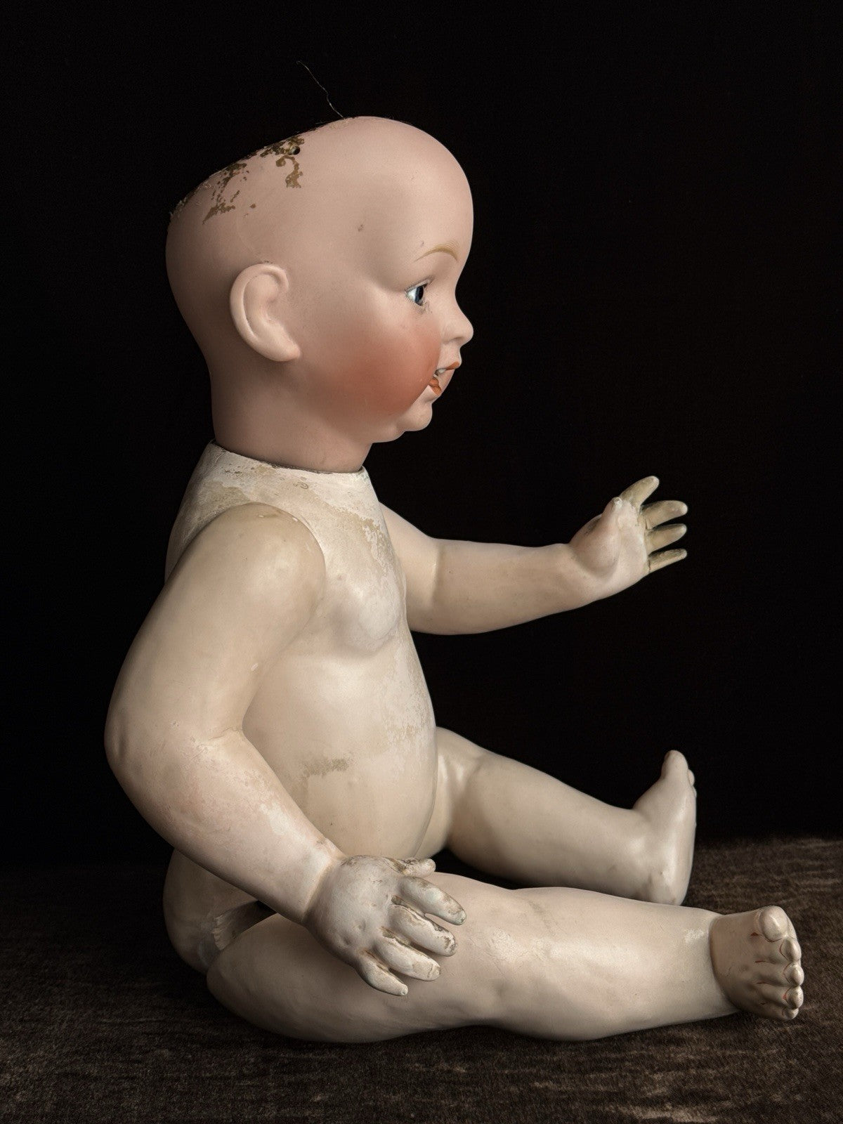Antique Japanese 21” Morimura Brothers Bisque Head Baby Doll