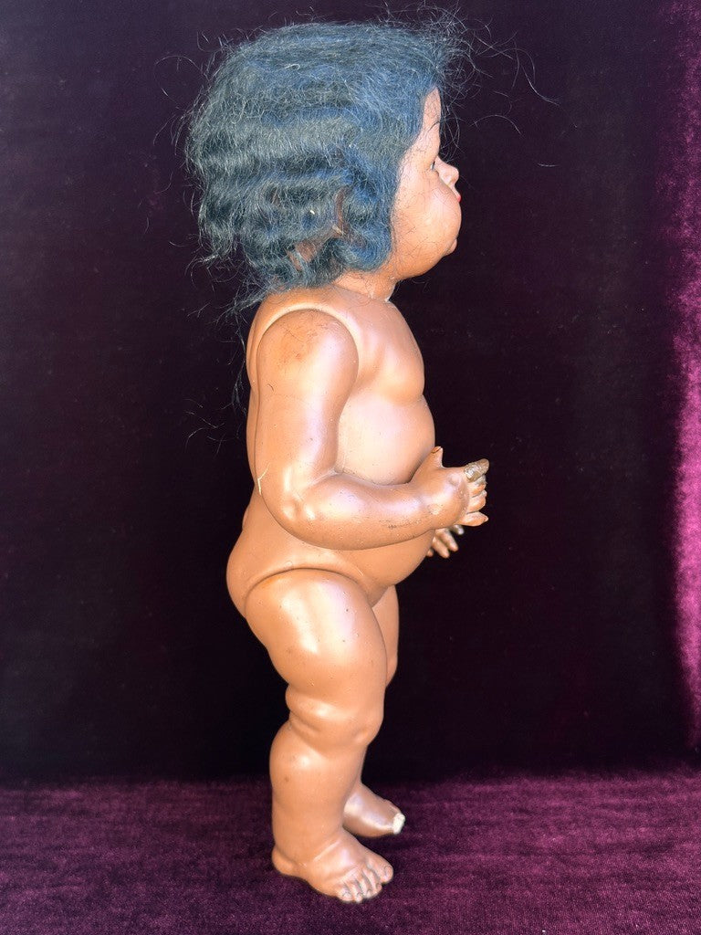 Rare Antique German (?) Koenig Wernicke (?) Dark Complexion Baby Toddler Doll