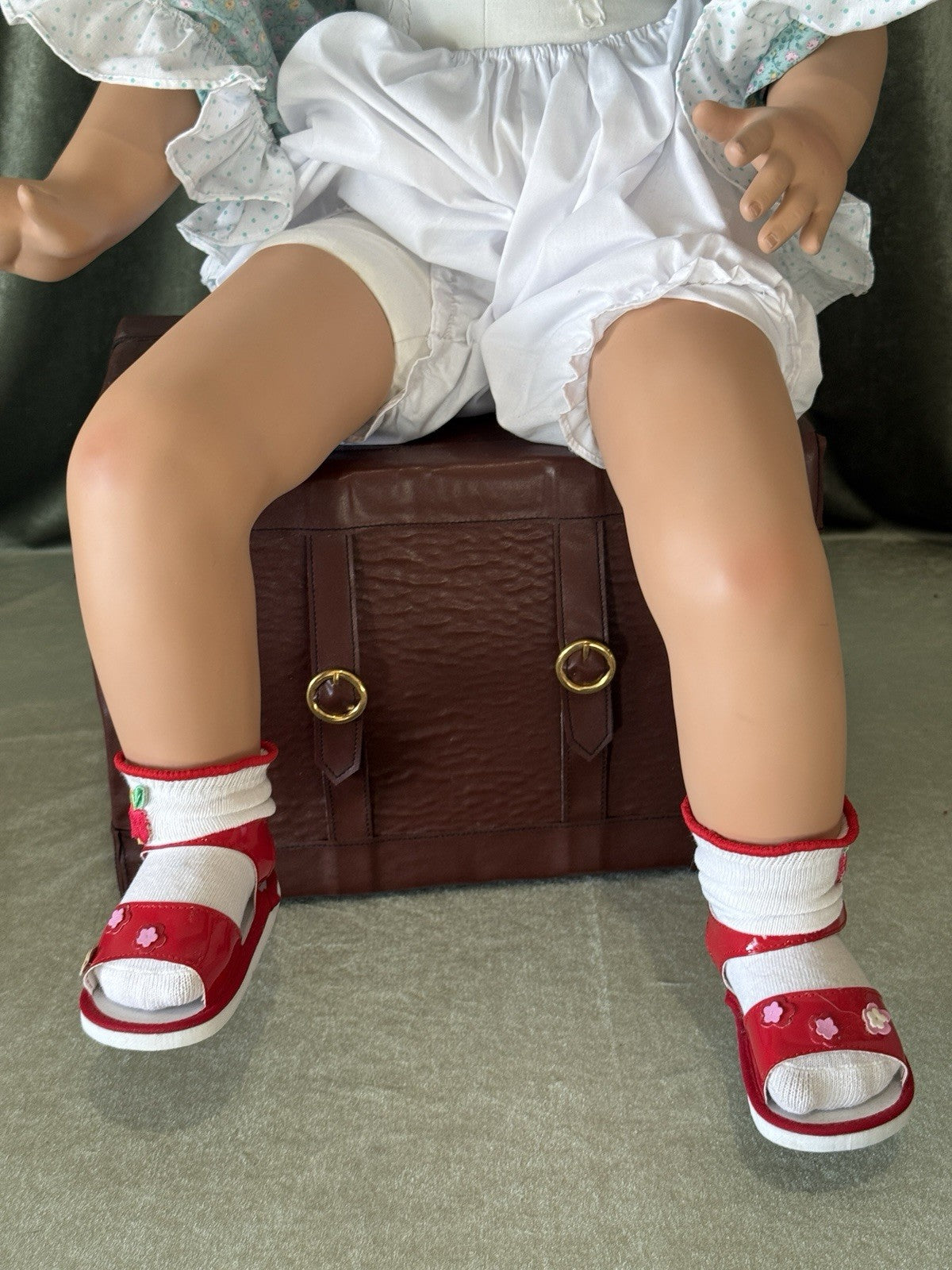 Porcelain 28” Doll “Cutie Fruities-Apple” by Monika Levenig LE 250 Tag/COA