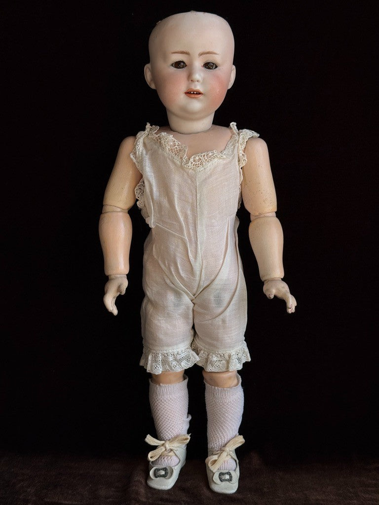 Antique German 16” Gebruder Heubach 10532 Bisque Head Character Doll