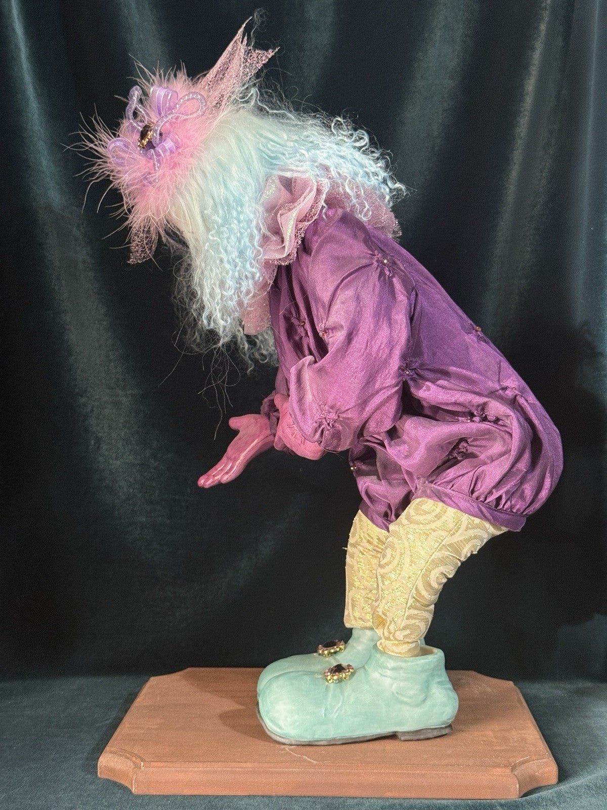 Artist Cynthia Baron Porcelain Jester Clown Mold “Kukla Klown” 18” Doll
