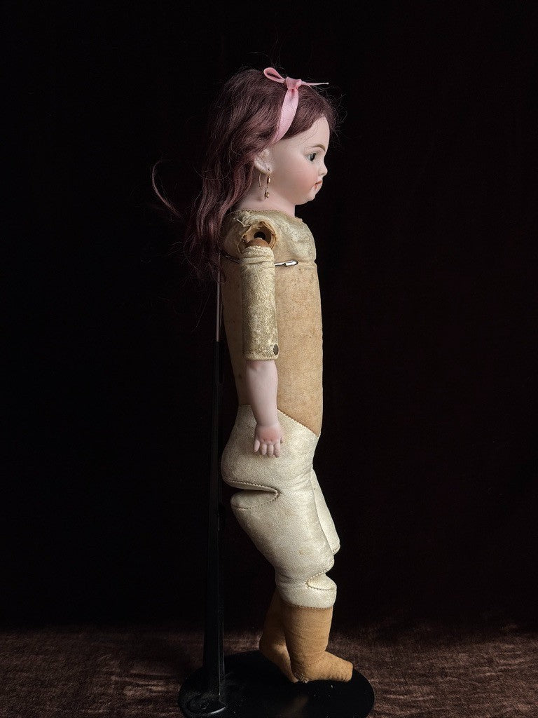 Antique German 21.5” Simon Halbig 1010 Bisque Head Doll