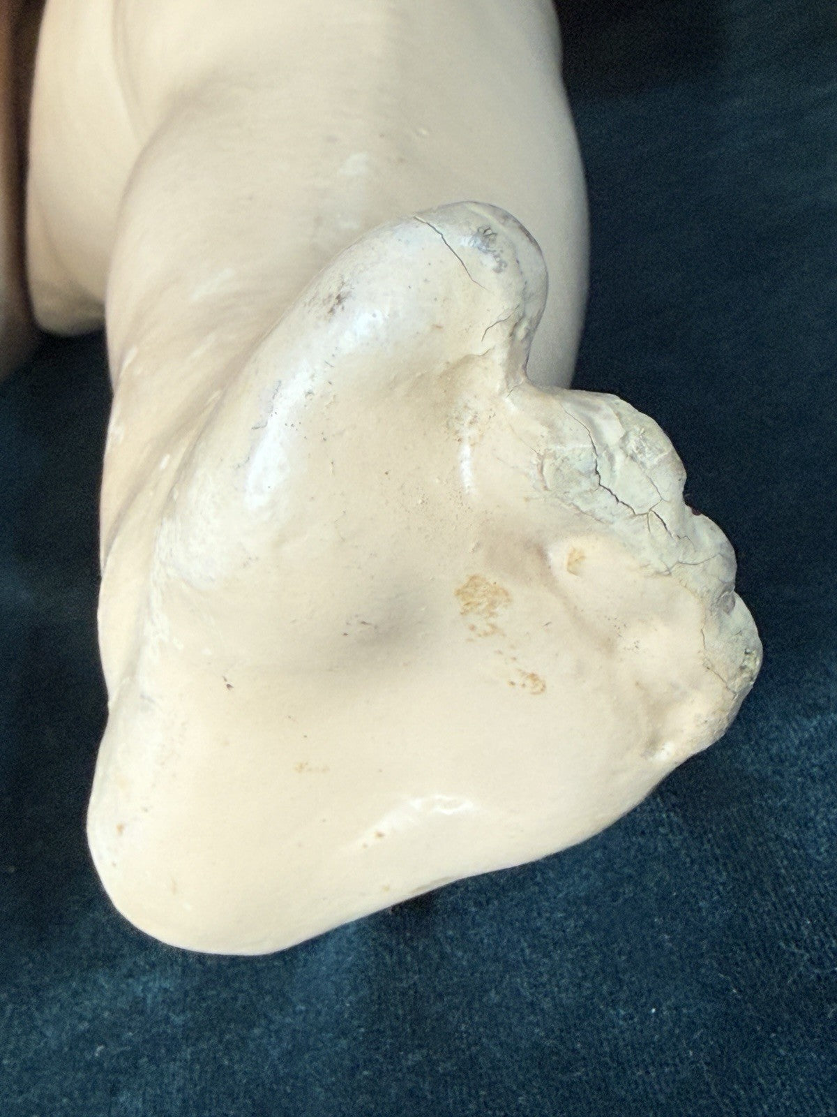 Huge 28” Antique German Franz Schmidt Mold 1295 Baby Boy Doll Porcelain Head