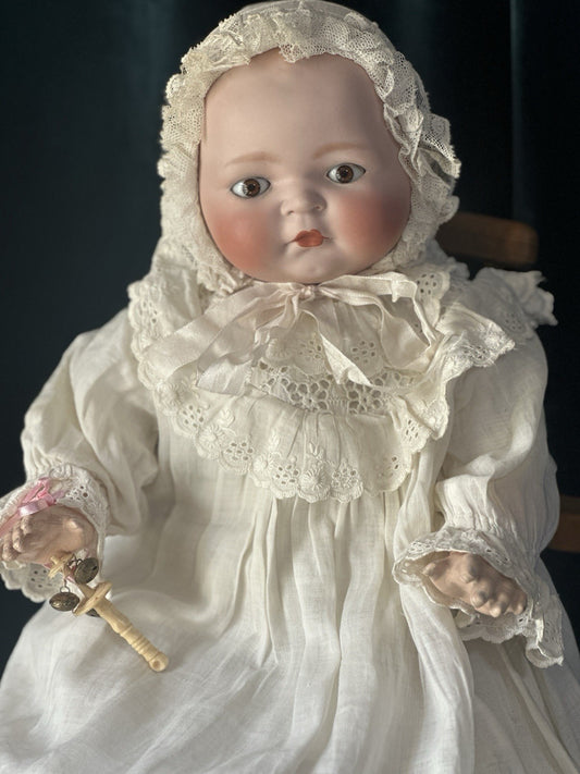Antique Kestner Century Baby 18” Doll Bisque Head