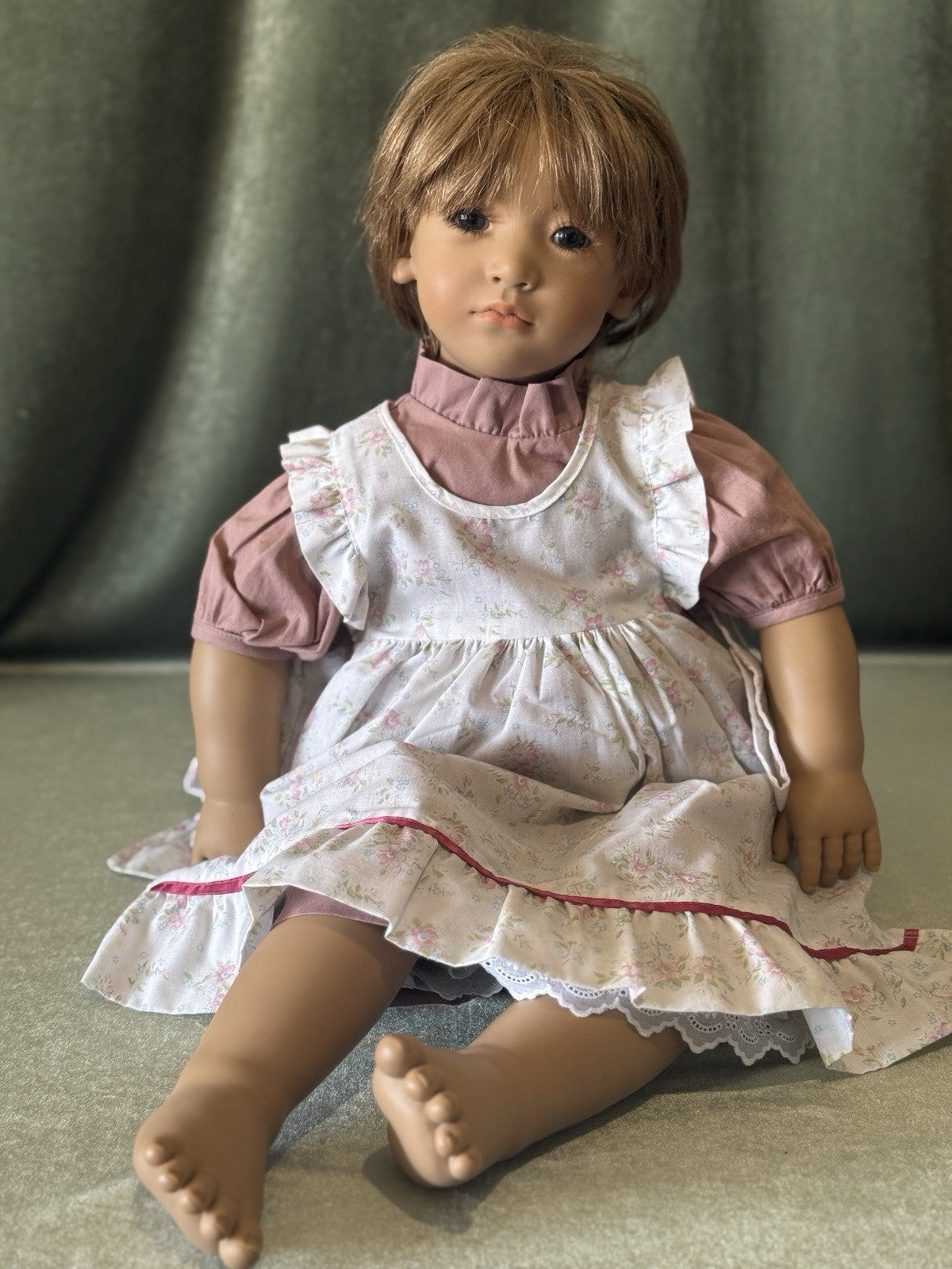 Collectible Vinyl Annette Himstedt 25” Neblina Doll Box/COA