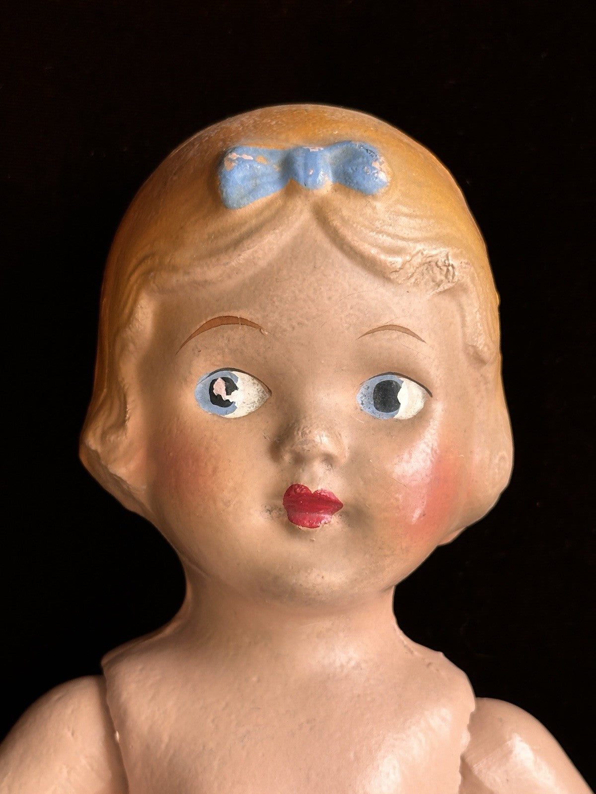 Vintage Unmarked Composition 14” Blonde Snow White Doll