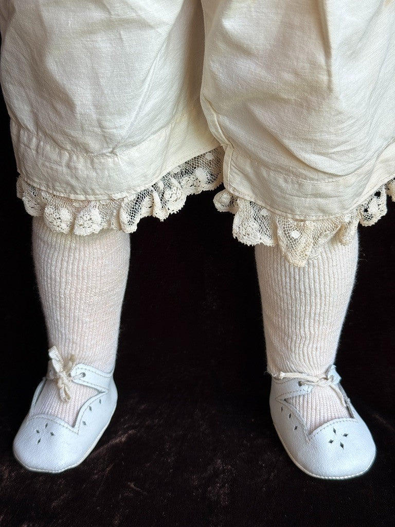 Antique German 25” Armand Marseille 996 Bisque Socket Head Toddler Doll