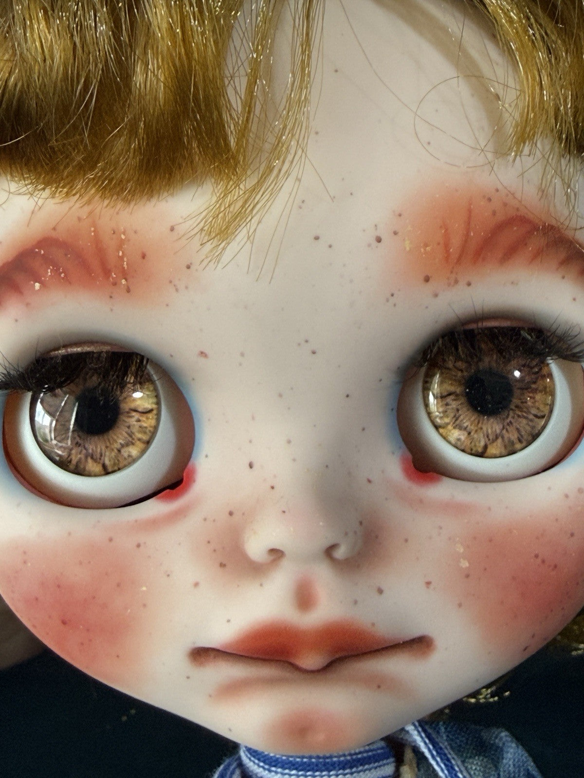 OOAK Custom Blythe 11” Artist BJD Doll With Goose Toy