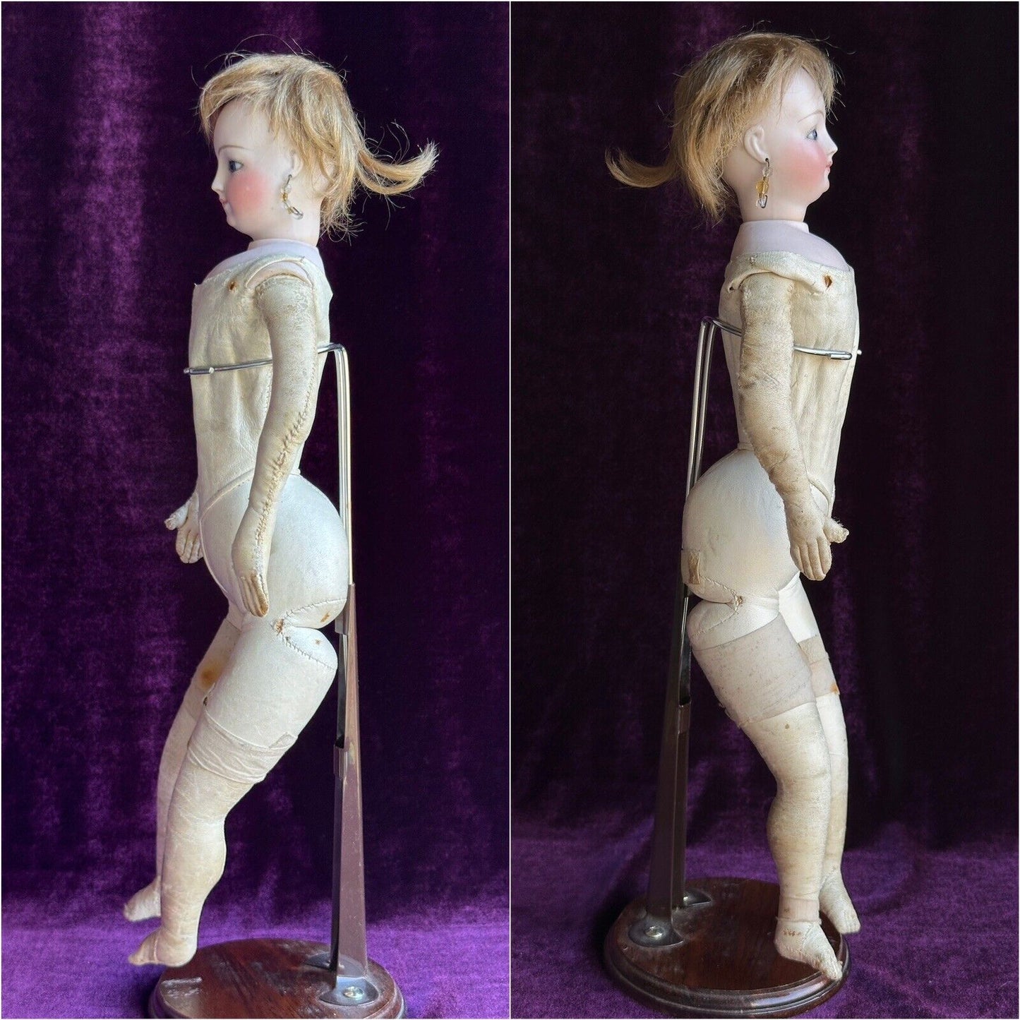 Antique French 15” Louis Doleac Bisque Head Fashion Depose Poupee Doll